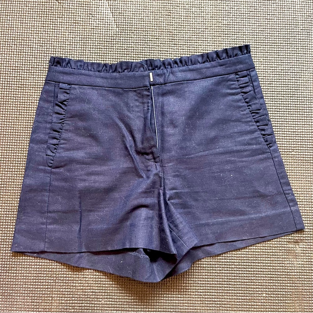 NWT J. Crew Navy high Waisted Shorts Sz 0